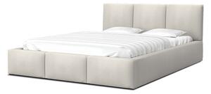 GM Čalúnená manželská posteľ s úložným priestorom Izabela - krémová Rozmer: 140x200