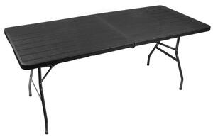 ShopJK SKLADACÍ STÔL 180 cm ČIERNY