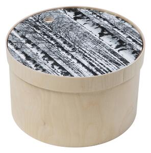 Miiko Design Box na pečivo s doskou Birch forest