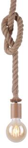 Leuchten Direkt 13572-79 - Luster na lanku DIY 1xE27/10W/230V hnedá