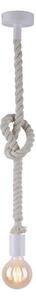 Leuchten Direkt 13572-16 - Luster na lanku DIY 1xE27/10W/230V biela
