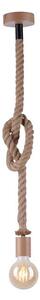 Leuchten Direkt 13572-79 - Luster na lanku DIY 1xE27/10W/230V hnedá