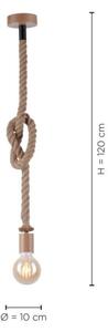 Leuchten Direkt 13572-79 - Luster na lanku DIY 1xE27/10W/230V hnedá