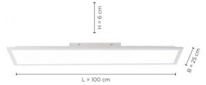 Leuchten Direkt 12204-16 - LED Prisadený panel FLAT LED/24W/230V