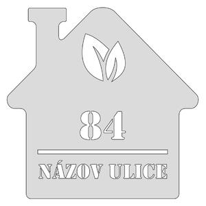 Domové číslo, vzor 002, bez povrchovej úpravy