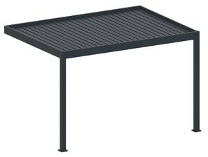 Bioklimatická pergola, hliníková 3 x 4 m, montovaná o stenu