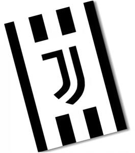 Veľká fleecová deka Juventus FC - motív Black & White - Polar fleece 150 x 200 cm