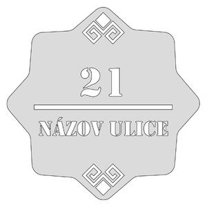 Domové číslo, vzor 004, bez povrchovej úpravy