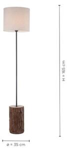 Leuchten Direkt 11234-79 - Stojacia lampa BARK 1xE27/40W/230V