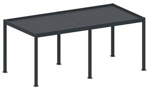 Bioklimatická pergola, hliníková 3 x 6 m, samostatne stojaca