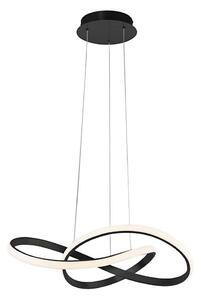 Leuchten Direkt 15402-18-LED Stmievateľný luster na lanku MARIA LED/25W/230V čierna