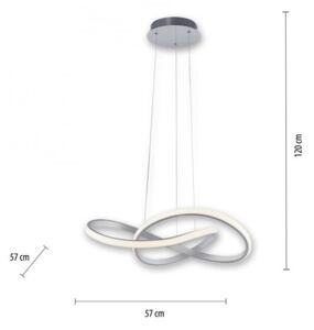 Leuchten Direkt 15402-95-LED Stmievateľný luster na lanku MARIA LED/25W/230V