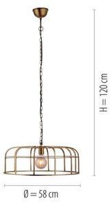 Leuchten Direkt 11493-60 - Luster na reťazi AMIR 1xE27/25W/230V
