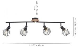 Leuchten Direkt 15924-79 - Bodové svietidlo EUGEN 4xE14/40W/230V