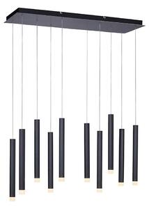 Leuchten Direkt 15206-18 - LED Luster na lanku 10xLED/4,8W/230V čierna
