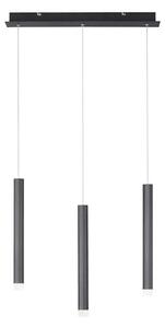 Leuchten Direkt 15203-18 - LED Luster na lanku 3xLED/4,8W/230V čierna