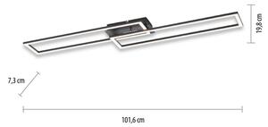 Leuchten Direkt 14691-18 - LED Stmievateľné stropné svietidlo IVEN LED/36W/230V
