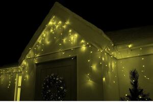 SPRINGOS LED kvaple 14,5 m, 300 LED, IP44, 8 svetelných módov, teplá biela
