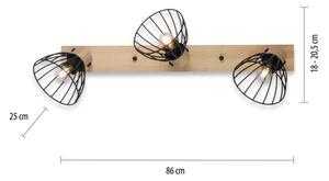 Leuchten Direkt 11418-18 - Bodové svietidlo LAMI 3xE27/25W/230V