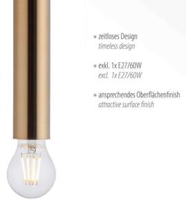 Leuchten Direkt 15617-60 - Luster na lanku BRUNA 1xE27/60W/230V mosadz