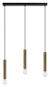 Leuchten Direkt 15618-60 - Luster na lanku BRUNA 3xE27/60W/230V mosadz