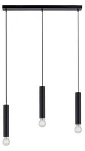 Leuchten Direkt 15618-18 - Luster na lanku BRUNA 3xE27/60W/230V čierna