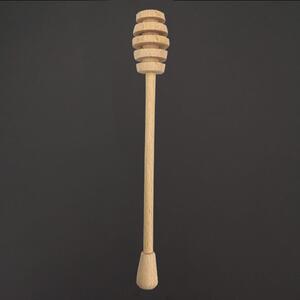 AMADEA Drevená naberačka na med, masívne drevo, 17 cm
