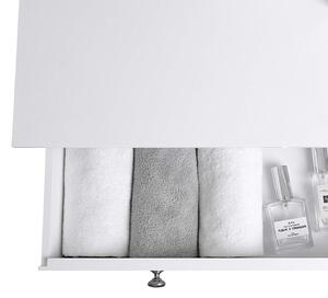 SONGMICS Kúpeľňová skrinka Bree 60 x 80 x 30 cm biela