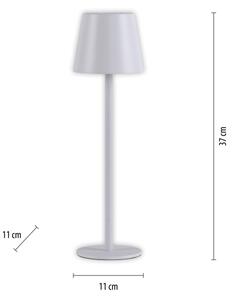 Leuchten Direkt 19250-16-LED Vonkajšia nabíjacia lampa EURIA LED/3W/5V IP54 biela