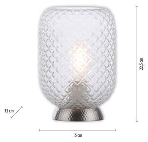 JUST LIGHT. 14906-55 - Stolná lampa REISHI 1xE27/40W/230V chróm