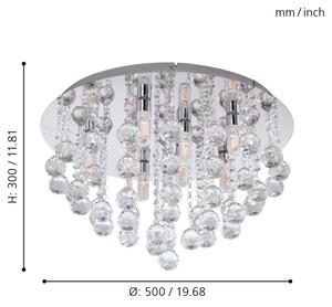 Eglo 97699 - LED Kúpeľňové svietidlo ALMONTE 8xG9/3W/230V IP44