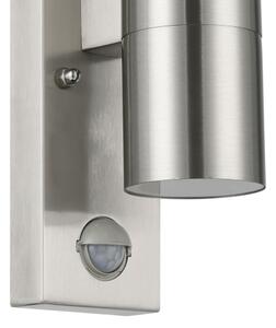 Eglo 79594- LED Vonkajšie svietidlo so senz. ARAPONGAS 2xGU10/2,8W/230V IP44 chróm