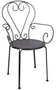Záhradné stoličky s opierkami Etienne, 2 ks