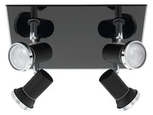 Eglo 780428 - LED Kúpeľňové bodové svietidlo BABILONE 4xGU10/3W/230V IP44 čierna