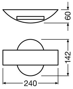 Ledvance - LED Vonkajšie nástenné svietidlo SHIELD LED/11W/230V IP44
