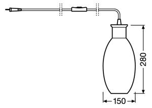 Ledvance - Stolná lampa GRAPE 1xE27/40W/230V ružová