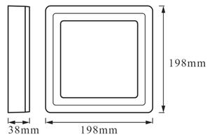 Ledvance - LED RGB Stmievateľné stropné svietidlo LED/19W/230V + DO