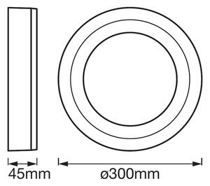 Ledvance - LED Stropné svietidlo ROUND LED/18W/230V priemer 30 cm