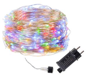 SPRINGOS LED reťaz Nano 20 m, 200 LED, IP44, 8 svetelných módov, multicolor