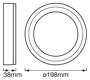 Ledvance - LED Stropné svietidlo ROUND LED/15W/230V pr. 20 cm