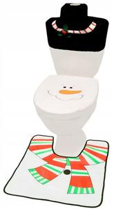 SPRINGOS Vianočná kúpeľňová súprava Snehuliak, 3-dielna sada