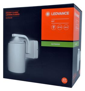 Ledvance - Vonkajšie nástenné svietidlo CYLINDER 1xE27/60W/230V IP43 biela