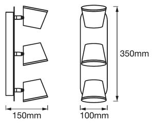 Ledvance - LED Kúpeľňové bodové svietidlo SPOT 3xLED/7W/230V IP44 3000/4000K