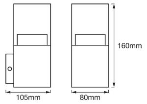 Ledvance - LED vonkajšie nástenné svietidlo CRYSTAL LED/4,5W/230V IP44