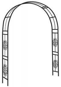 JAKS Záhradná pergola 118 x 24 x 220 cm čierna
