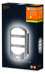 Ledvance - LED Vonkajšie nástenné svietidlo so senzorom PLATE LED/12,5W/230V IP44