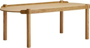 Oválny konferenčný stolík z dubového dreva Woody
