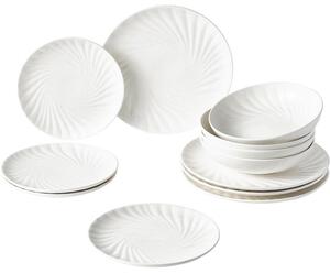 Porcelánová súprava tanierov Malina, 4 osoby (12 dielov)
