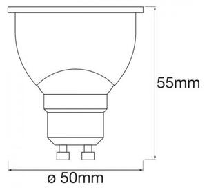 LED RGBW Stmievateľná žiarovka SMART+ GU10/5W/230V 2700K-6500K - Ledvance