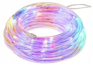 SPRINGOS LED svetelný had Nano 5 m, 50 LED, IP44, 8 svetelných módov, 3x AA, multicolor